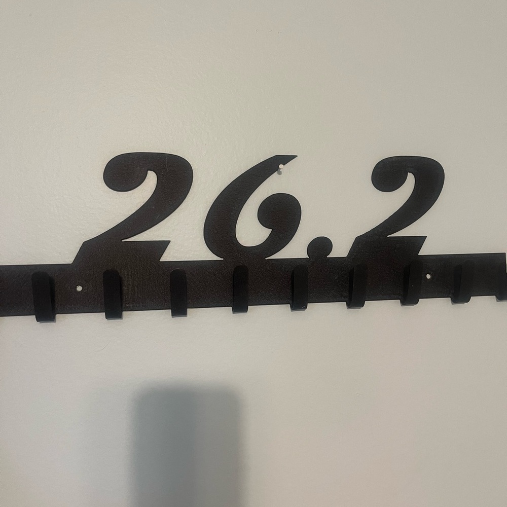 Black Metal Marathon Medal Holder